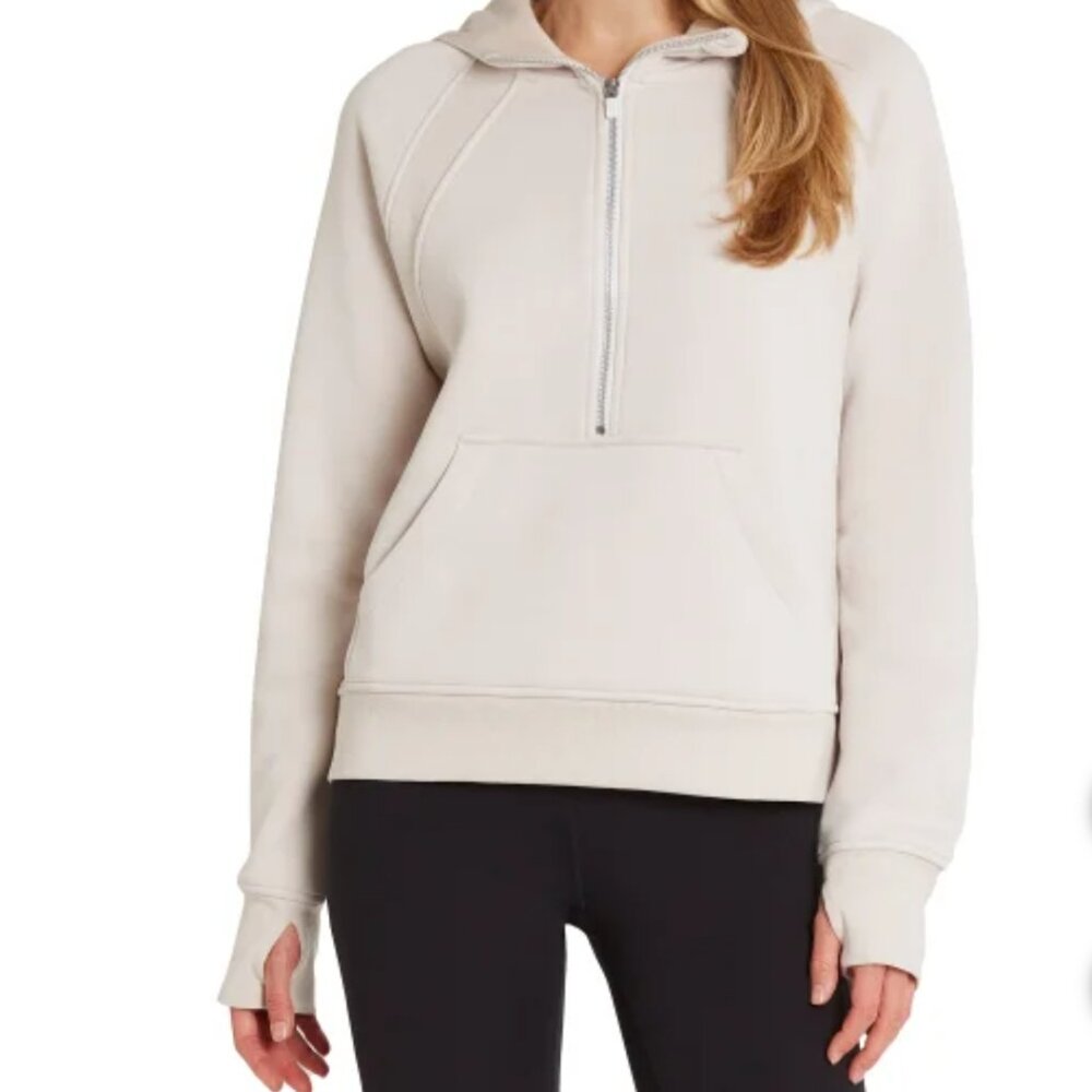 ladies half zip hoodie